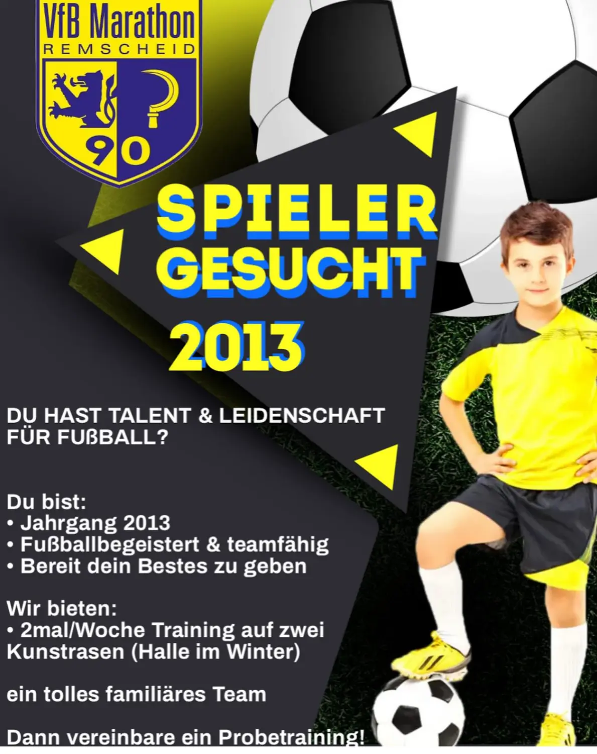 VfB Marathon Remscheid 1990 e.V. - Flyer D-Junioren