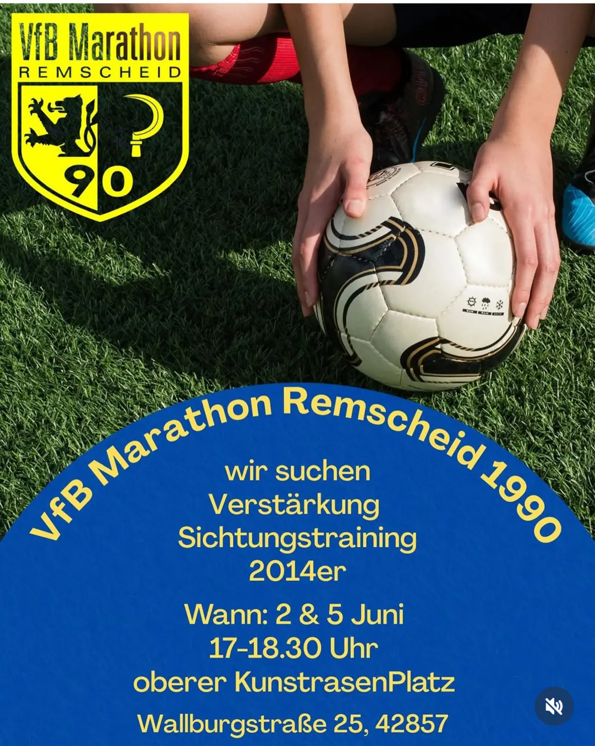 VfB Marathon Remscheid 1990 e.V. - Flyer E-Junioren