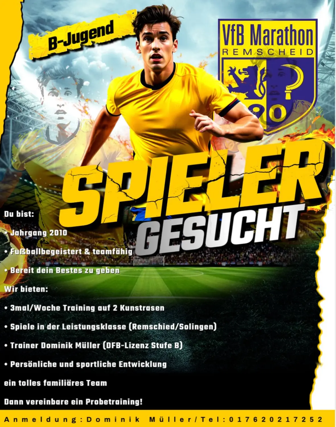 VfB Marathon Remscheid 1990 e.V. - Flyer B-Junioren